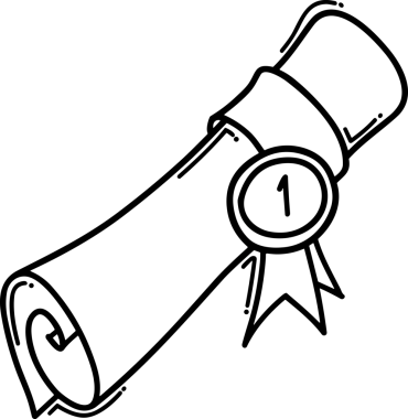 Kazanan Siyah ve Beyaz Logo Simgesi Markalaşma ve Tasarım için PNG Biçiminde