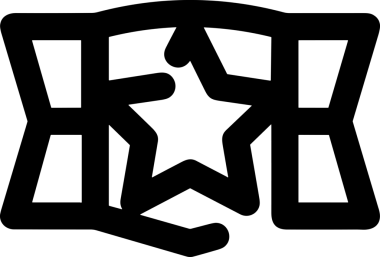 Kazanan Siyah ve Beyaz Logo Simgesi Markalaşma ve Tasarım için PNG Biçiminde