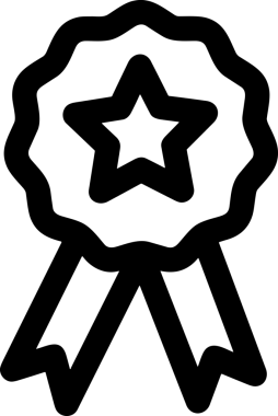 Kazanan Siyah ve Beyaz Logo Simgesi Markalaşma ve Tasarım için PNG Biçiminde