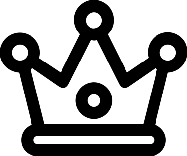 Kazanan Siyah ve Beyaz Logo Simgesi Markalaşma ve Tasarım için PNG Biçiminde