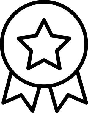 Kazanan Siyah ve Beyaz Logo Simgesi Markalaşma ve Tasarım için PNG Biçiminde