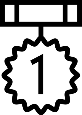 Kazanan Siyah ve Beyaz Logo Simgesi Markalaşma ve Tasarım için PNG Biçiminde
