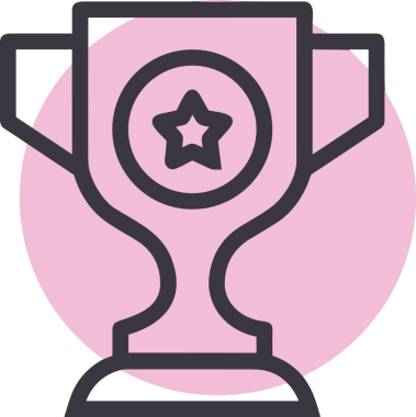 Kazanan Siyah ve Beyaz Logo Simgesi Markalaşma ve Tasarım için PNG Biçiminde