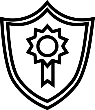 Kazanan Siyah ve Beyaz Logo Simgesi Markalaşma ve Tasarım için PNG Biçiminde