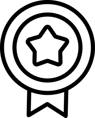 Kazanan Siyah ve Beyaz Logo Simgesi Markalaşma ve Tasarım için PNG Biçiminde