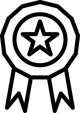 Kazanan Siyah ve Beyaz Logo Simgesi Markalaşma ve Tasarım için PNG Biçiminde