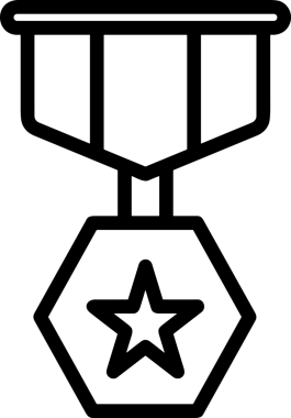 Kazanan Siyah ve Beyaz Logo Simgesi Markalaşma ve Tasarım için PNG Biçiminde