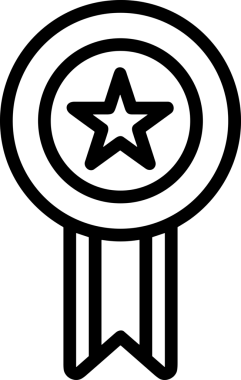 Kazanan Siyah ve Beyaz Logo Simgesi Markalaşma ve Tasarım için PNG Biçiminde