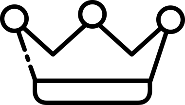 Kazanan Siyah ve Beyaz Logo Simgesi Markalaşma ve Tasarım için PNG Biçiminde