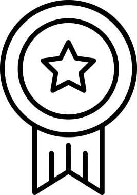 Kazanan Siyah ve Beyaz Logo Simgesi Markalaşma ve Tasarım için PNG Biçiminde