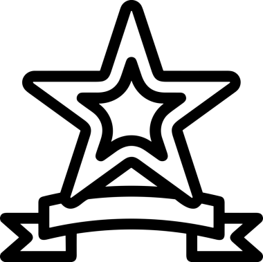 Kazanan Siyah ve Beyaz Logo Simgesi Markalaşma ve Tasarım için PNG Biçiminde