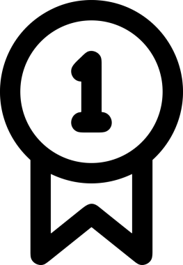 Kazanan Siyah ve Beyaz Logo Simgesi Markalaşma ve Tasarım için PNG Biçiminde