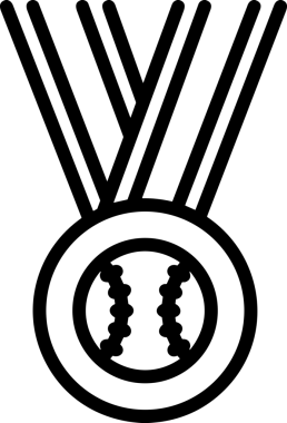 Kazanan Siyah ve Beyaz Logo Simgesi Markalaşma ve Tasarım için PNG Biçiminde