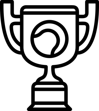 Kazanan Siyah ve Beyaz Logo Simgesi Markalaşma ve Tasarım için PNG Biçiminde