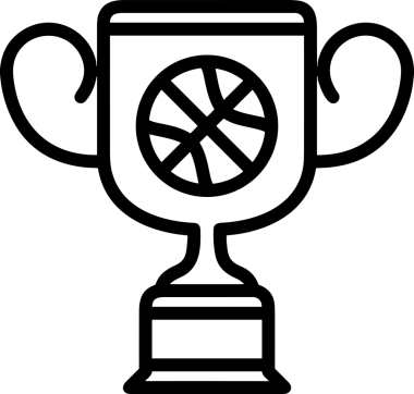 Kazanan Siyah ve Beyaz Logo Simgesi Markalaşma ve Tasarım için PNG Biçiminde