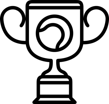 Kazanan Siyah ve Beyaz Logo Simgesi Markalaşma ve Tasarım için PNG Biçiminde
