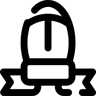 Kazanan Siyah ve Beyaz Logo Simgesi Markalaşma ve Tasarım için PNG Biçiminde