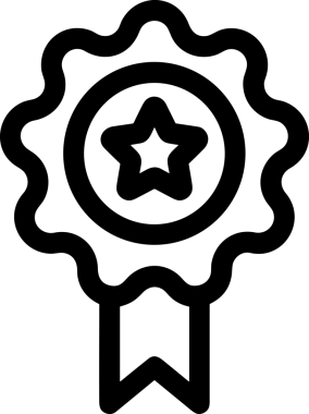 Kazanan Siyah ve Beyaz Logo Simgesi Markalaşma ve Tasarım için PNG Biçiminde