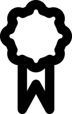 Kazanan Siyah ve Beyaz Logo Simgesi Markalaşma ve Tasarım için PNG Biçiminde