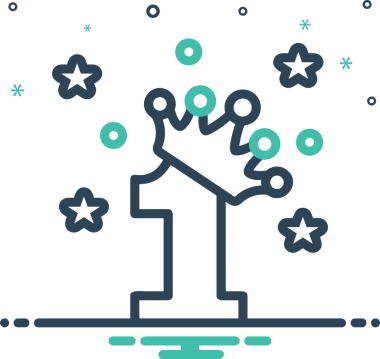 Kazanan Siyah ve Beyaz Logo Simgesi Markalaşma ve Tasarım için PNG Biçiminde