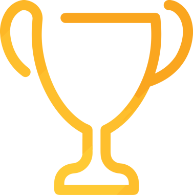 Kazanan Siyah ve Beyaz Logo Simgesi Markalaşma ve Tasarım için PNG Biçiminde