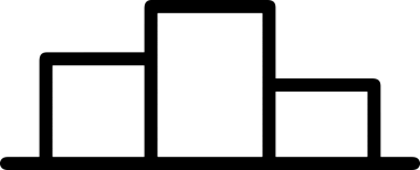 Kazanan Siyah ve Beyaz Logo Simgesi Markalaşma ve Tasarım için PNG Biçiminde