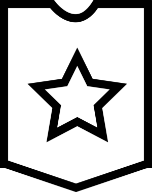 Kazanan Siyah ve Beyaz Logo Simgesi Markalaşma ve Tasarım için PNG Biçiminde