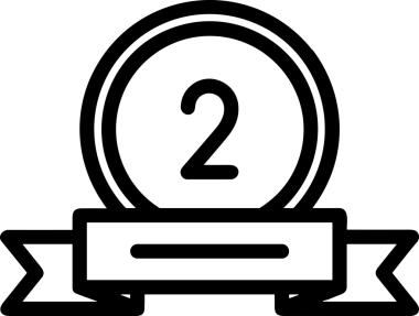 Kazanan Siyah ve Beyaz Logo Simgesi Markalaşma ve Tasarım için PNG Biçiminde