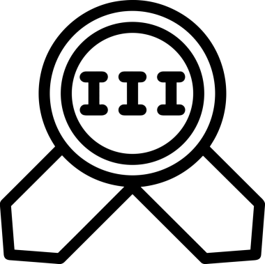 Kazanan Siyah ve Beyaz Logo Simgesi Markalaşma ve Tasarım için PNG Biçiminde