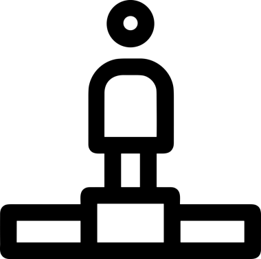 Kazanan Siyah ve Beyaz Logo Simgesi Markalaşma ve Tasarım için PNG Biçiminde