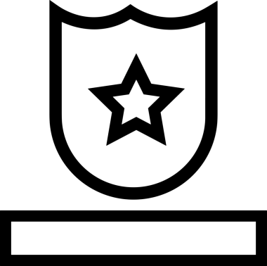 Kazanan Siyah ve Beyaz Logo Simgesi Markalaşma ve Tasarım için PNG Biçiminde