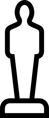 Kazanan Siyah ve Beyaz Logo Simgesi Markalaşma ve Tasarım için PNG Biçiminde