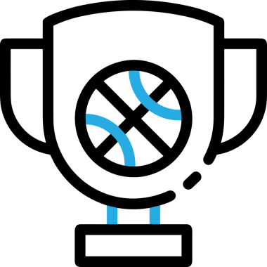 Kazanan Siyah ve Beyaz Logo Simgesi Markalaşma ve Tasarım için PNG Biçiminde