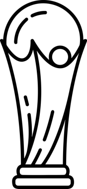 Kazanan Siyah ve Beyaz Logo Simgesi Markalaşma ve Tasarım için PNG Biçiminde