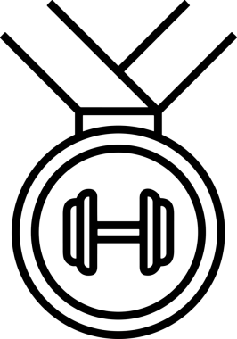 Kazanan Siyah ve Beyaz Logo Simgesi Markalaşma ve Tasarım için PNG Biçiminde