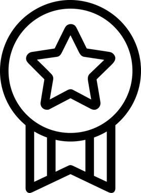 Kazanan Siyah ve Beyaz Logo Simgesi Markalaşma ve Tasarım için PNG Biçiminde