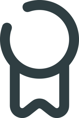 Kazanan Siyah ve Beyaz Logo Simgesi Markalaşma ve Tasarım için PNG Biçiminde