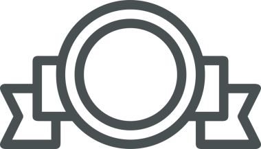 Kazanan Siyah ve Beyaz Logo Simgesi Markalaşma ve Tasarım için PNG Biçiminde