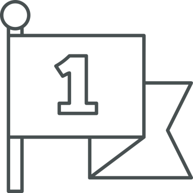 Kazanan Siyah ve Beyaz Logo Simgesi Markalaşma ve Tasarım için PNG Biçiminde