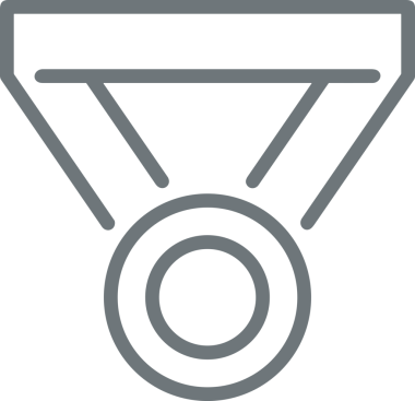 Kazanan Siyah ve Beyaz Logo Simgesi Markalaşma ve Tasarım için PNG Biçiminde