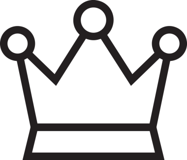 Kazanan Siyah ve Beyaz Logo Simgesi Markalaşma ve Tasarım için PNG Biçiminde