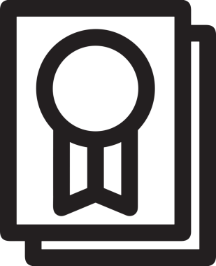 Kazanan Siyah ve Beyaz Logo Simgesi Markalaşma ve Tasarım için PNG Biçiminde