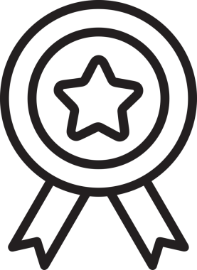 Kazanan Siyah ve Beyaz Logo Simgesi Markalaşma ve Tasarım için PNG Biçiminde