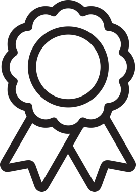 Kazanan Siyah ve Beyaz Logo Simgesi Markalaşma ve Tasarım için PNG Biçiminde