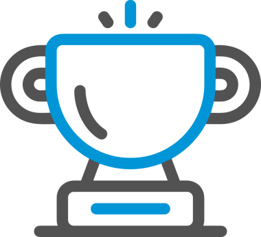 Kazanan Siyah ve Beyaz Logo Simgesi Markalaşma ve Tasarım için PNG Biçiminde