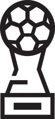 Kazanan Siyah ve Beyaz Logo Simgesi Markalaşma ve Tasarım için PNG Biçiminde