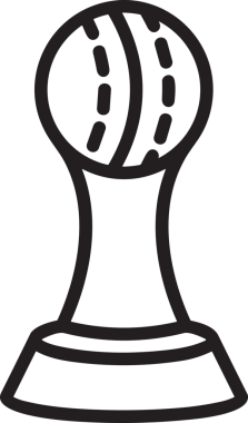 Kazanan Siyah ve Beyaz Logo Simgesi Markalaşma ve Tasarım için PNG Biçiminde