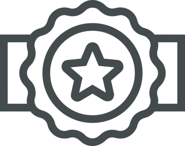 Kazanan Siyah ve Beyaz Logo Simgesi Markalaşma ve Tasarım için PNG Biçiminde