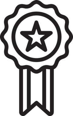 Kazanan Siyah ve Beyaz Logo Simgesi Markalaşma ve Tasarım için PNG Biçiminde