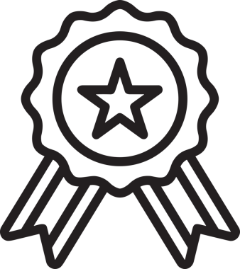 Kazanan Siyah ve Beyaz Logo Simgesi Markalaşma ve Tasarım için PNG Biçiminde